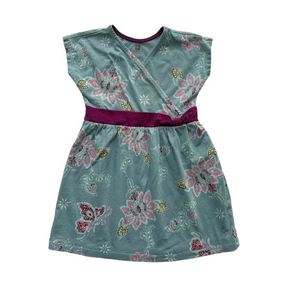 Tea Collection Floral Wrap Top Dress Size 3 - Picture 1 of 4